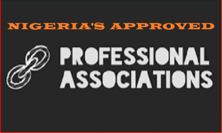 List of approved professional bodies in Nigeria: