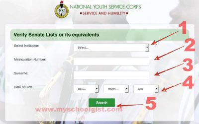 How To Check NYSC Senate List Approved list