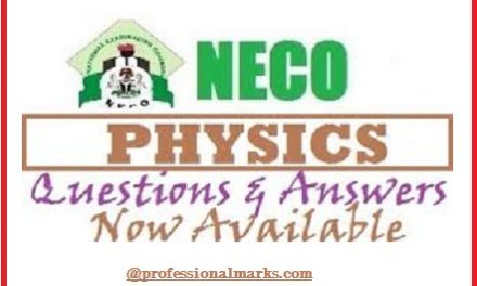 NECO PHYSICS QUESTIONS AND ANSWERS: THIS IS FOR 2023/2024