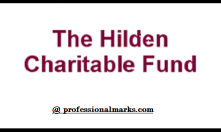 Hilden Charitable Fund. this is how to apply