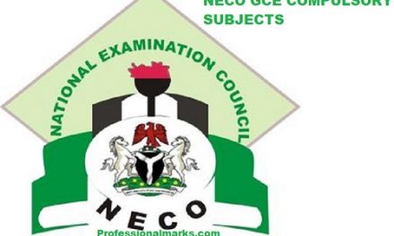 The Authorized list of Compulsory subjects for NECO GCE