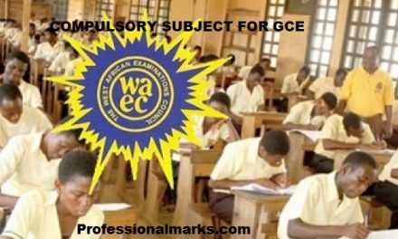 The Approved list of Compulsory subjects for WAEC GCE