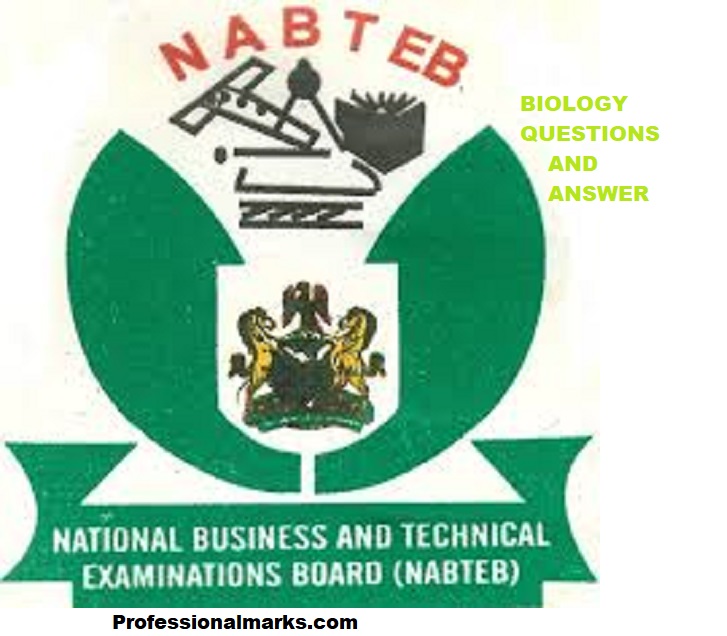Authentic NABTAB Biology Questions And Answer 2023.