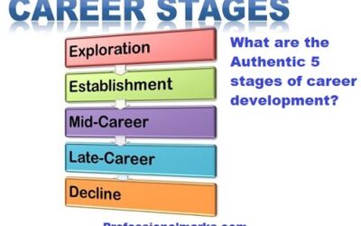 What are the Authentic 5 stages of career development?