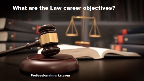 What are the Law career objectives?