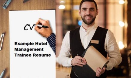 Example Hotel Management Trainee Resume