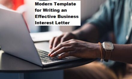 Modern Template for Writing an Effective Business Interest Letter