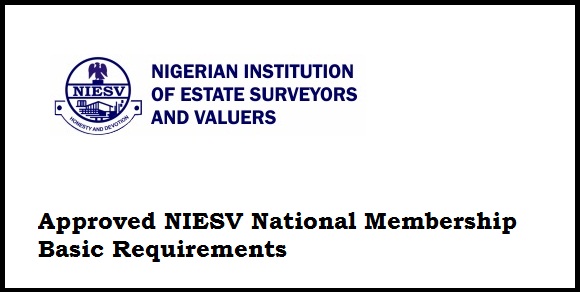 Approved NIESV National Membership Basic Requirements