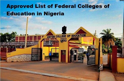 Approved List of Federal Colleges of Education in Nigeria