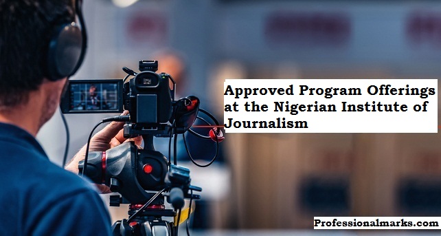 Approved Program Offerings at the Nigerian Institute of Journalism