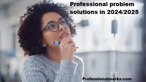 Professional problem solutions in 2024/2025