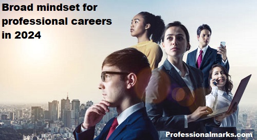 Broad mindset for professional careers in 2024